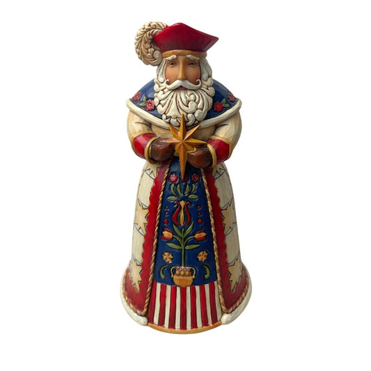 Santa Jim Shore Polish Heartwood Creek Wesolych Swiat 4022916 No Box 7" Folk Art