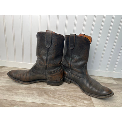 Boots Roper Size 8 BF Goodrich Steerhide 660 Combination Last USA Brown VTG
