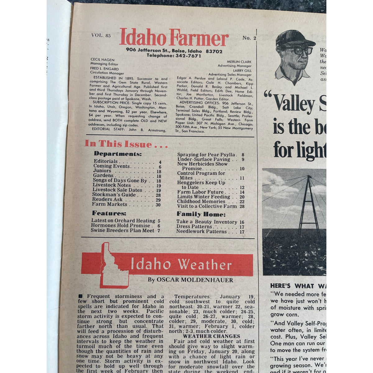 Magazines Idaho Farmer 1967 Lot of 4 Agriculture Ad Tractor History Ephemera VTG