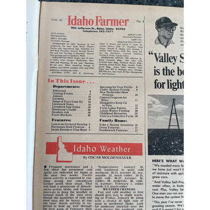 Magazines Idaho Farmer 1967 Lot of 4 Agriculture Ad Tractor History Ephemera VTG