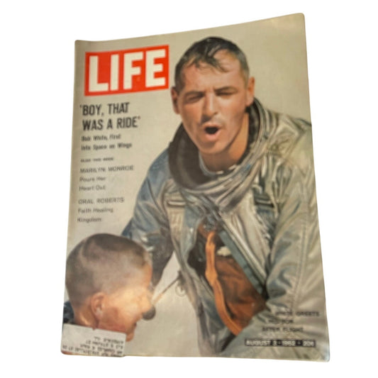 Life Magazine August 3 1962 Hydrofoil Boat Cover Boy That Was A Ride Vintage