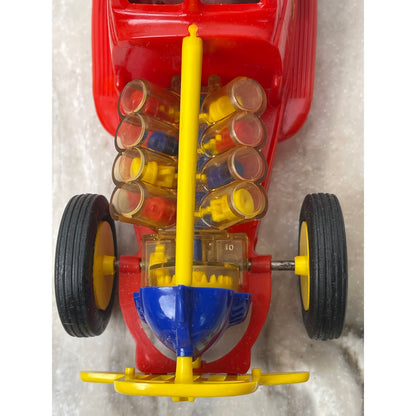 Nosco Vizy Vee 8 Visible V8 Engine Friction Race Car 1950s Red No 6564  Vintage