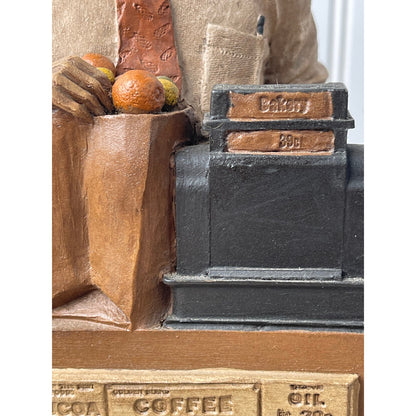 Tom Clark Mr. Jim Grocer Figurine 1992 Cairn Studio Retired Signed Vintage 12"