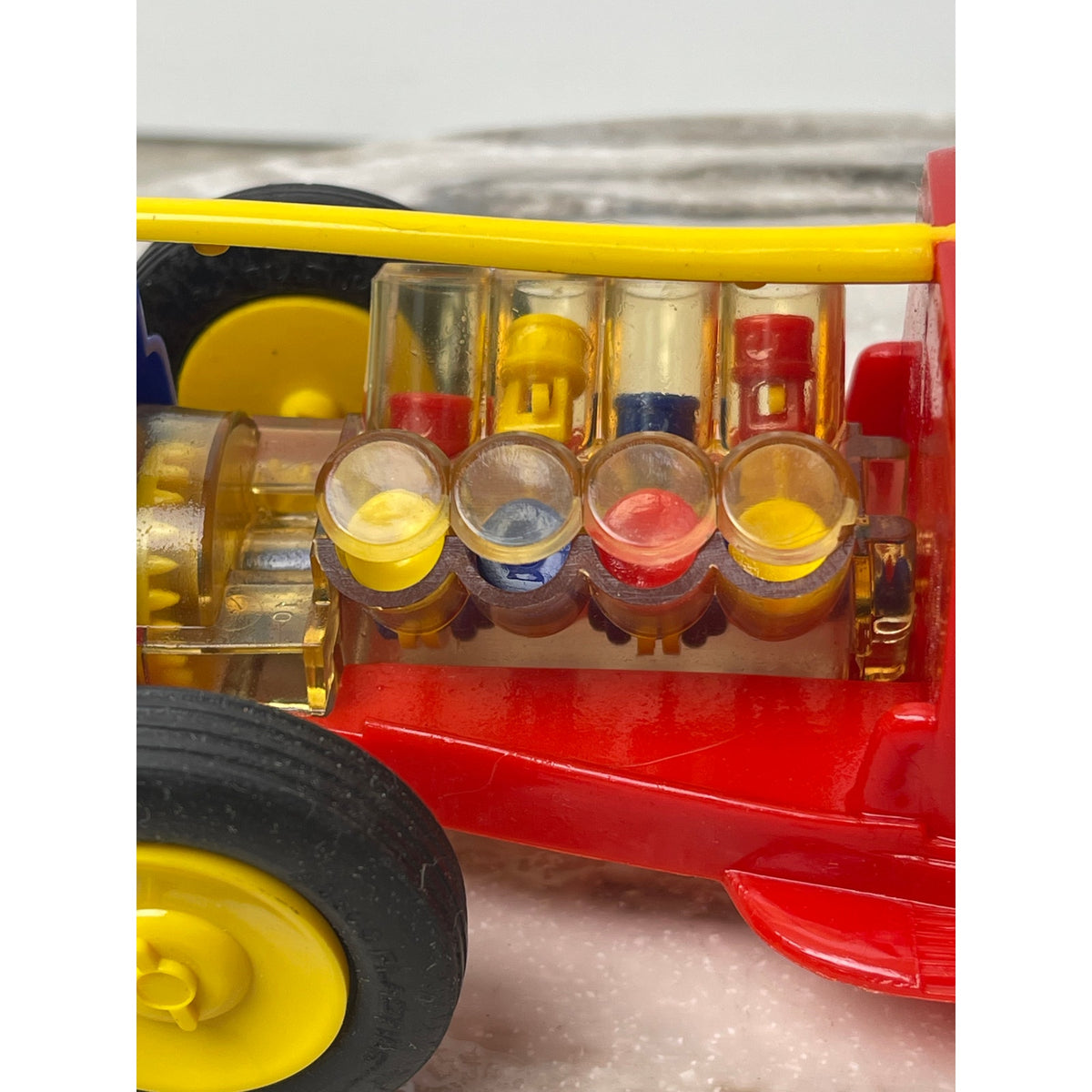 Nosco Vizy Vee 8 Visible V8 Engine Friction Race Car 1950s Red No 6564  Vintage