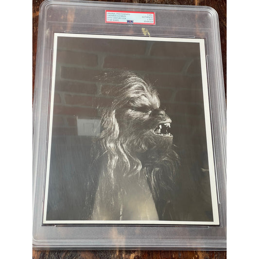 Chewbacca Mask Star Wars 20th Century Fox Photo PSA Type I Original Vintage