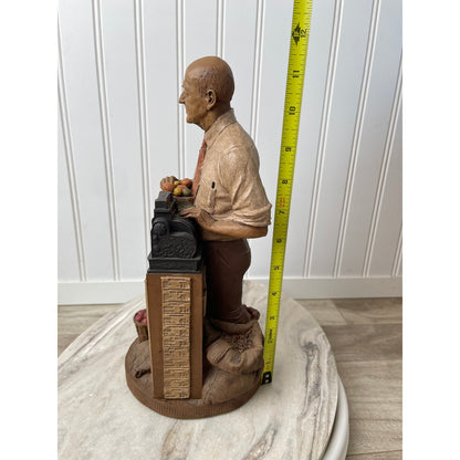 Tom Clark Mr. Jim Grocer Figurine 1992 Cairn Studio Retired Signed Vintage 12"