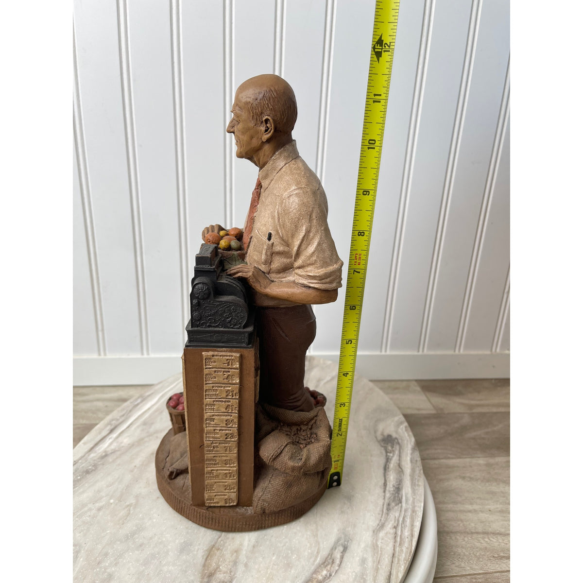 Tom Clark Mr. Jim Grocer Figurine 1992 Cairn Studio Retired Signed Vintage 12"