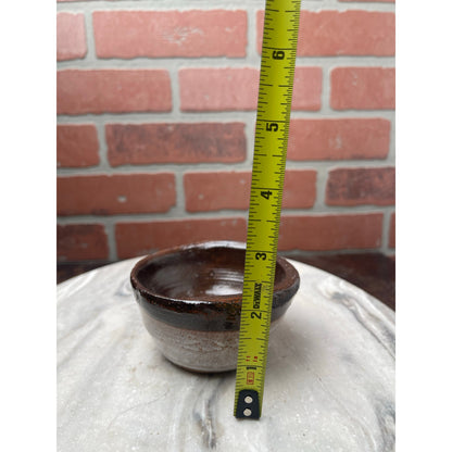 CUP Studio Pottery Signed Brown Stoneware Earthy Wabi Sabi  Rustic Boho VTG