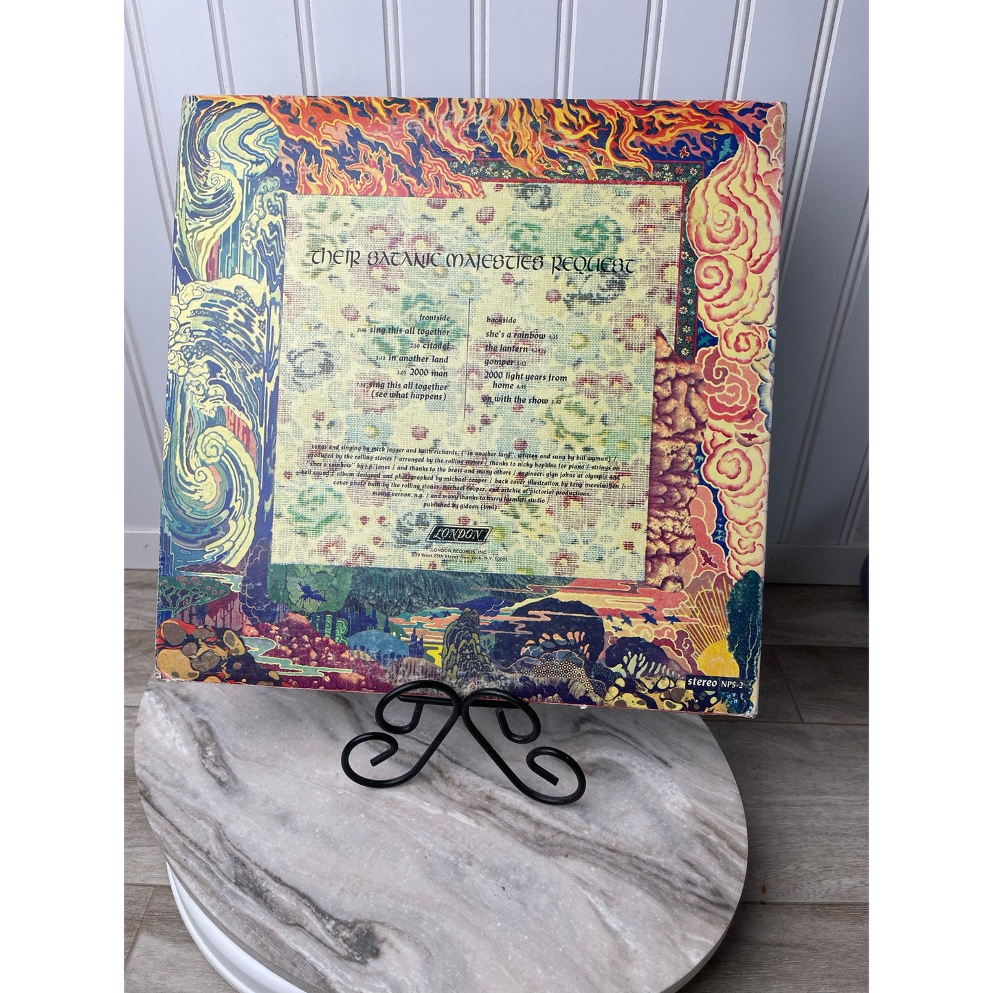 Rolling Stones Their Satanic Majesties Request LP 1967 1st Press 3D -1W Vintage