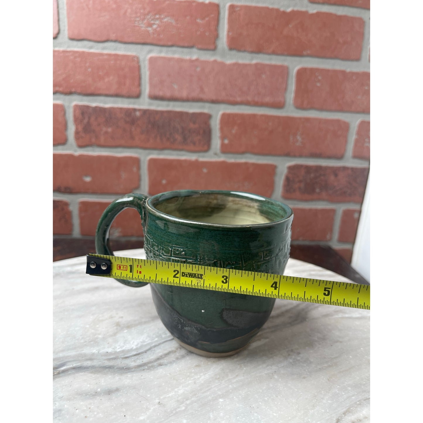 Mug, Emerald Green Studio Pottery Signed