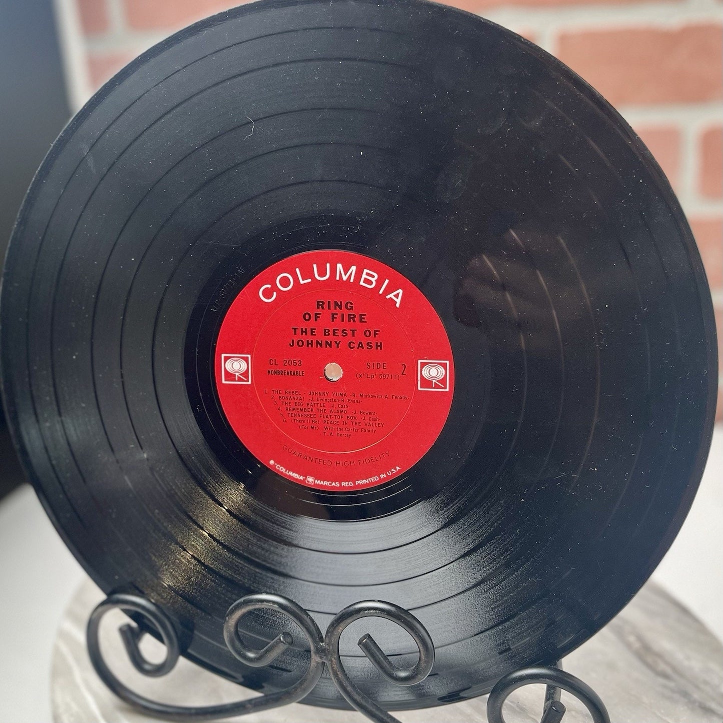 JOHNNY CASH Ring of Fire The Best Of 1963 Columbia LP CL 2055 Mono Vinyl VG