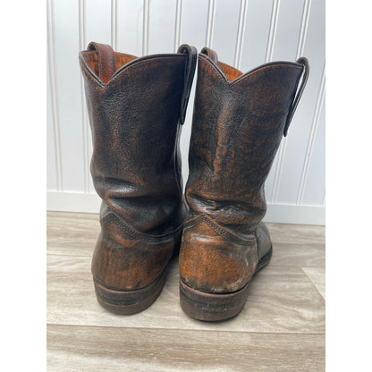 Boots Roper Size 8 BF Goodrich Steerhide 660 Combination Last USA Brown VTG
