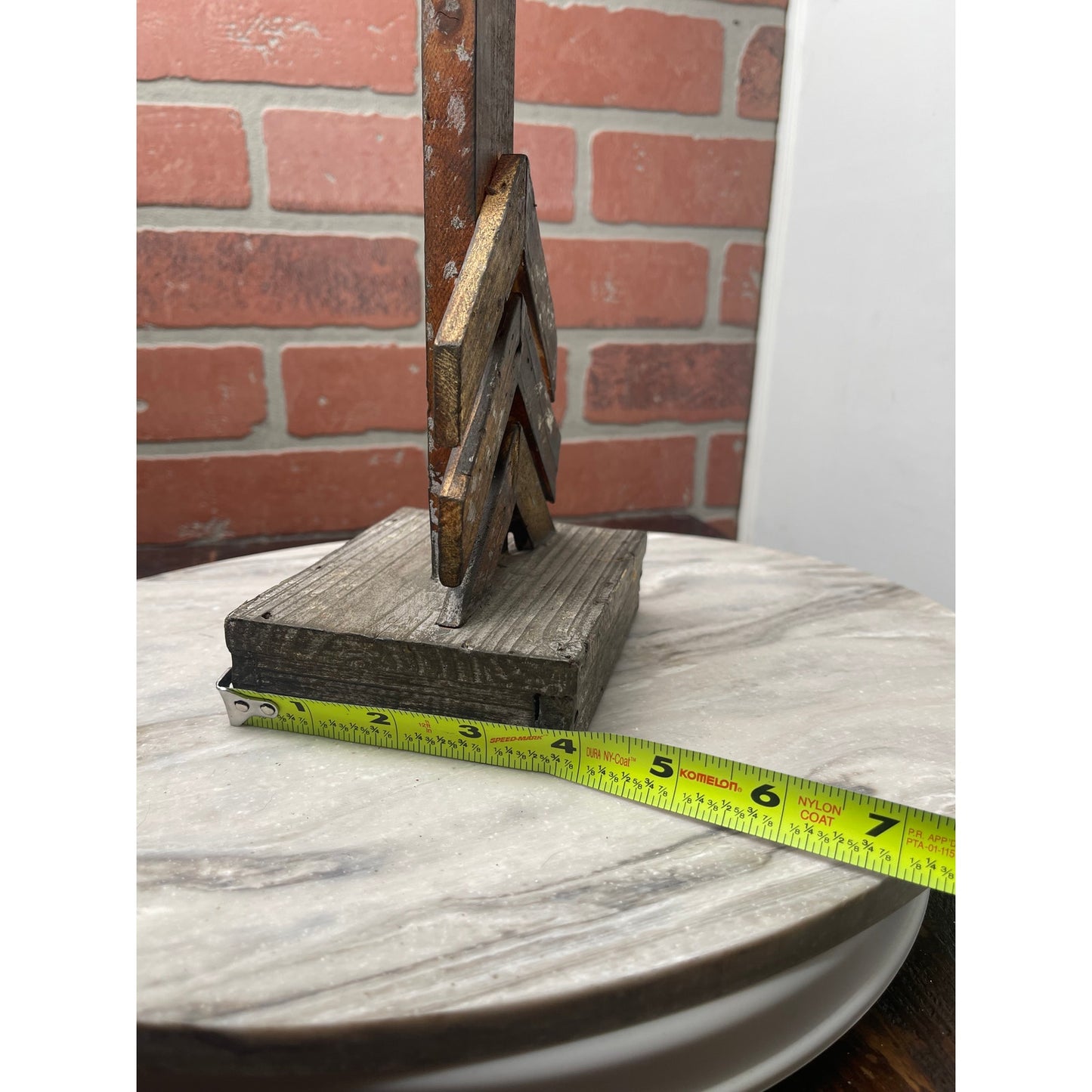 Candle Holder 12" Wood Metal Arrow Chevron Taper/Pillar Tall Hobby Lobby Rustic