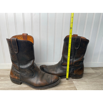 Boots Roper Size 8 BF Goodrich Steerhide 660 Combination Last USA Brown VTG