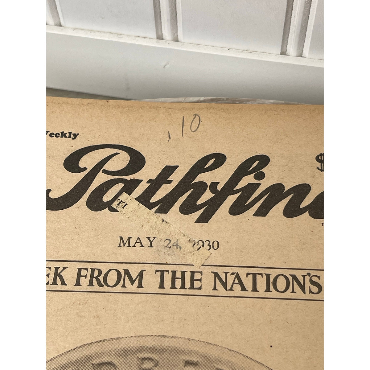 The Pathfinder May 24 1930 Charles Lindbergh Medal of Honor Lucky Strike Ad VTG