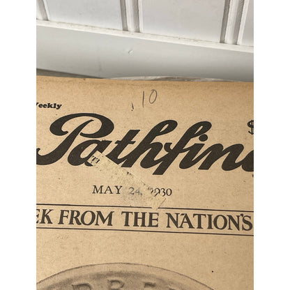 The Pathfinder May 24 1930 Charles Lindbergh Medal of Honor Lucky Strike Ad VTG