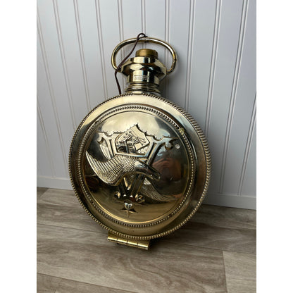 Budweiser Vintage Rotating Pocket Watch Lighted Beer Sign Working Anheuser Busch