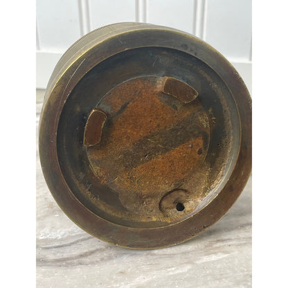 8-Day Bezel Wind Dash Clock Brass Up/Down Indicator Works Vintage 1920s