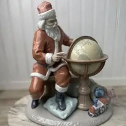 Lladro Christmas Journey 1813 Santa Globe Limited Edition Figurine New Box