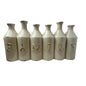 Vase Centerpiece Beige Ceramic 6 Connected Milk Bottle Bud Rustic Farmhouse VTG