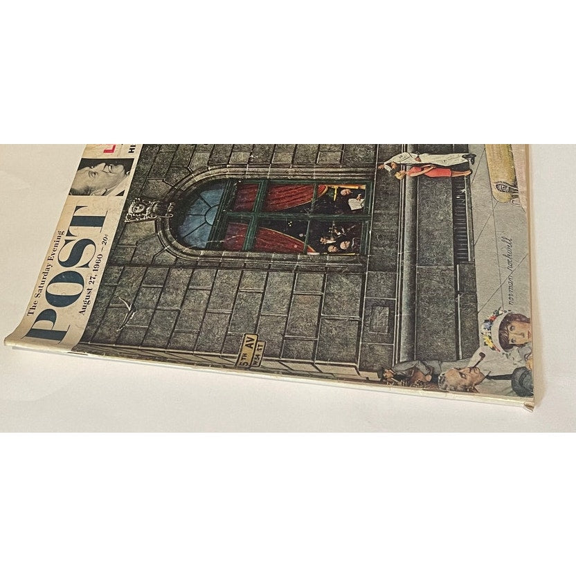 Saturday Evening Post August 27 60' Norman Rockwell Window Washer Art Linkletter