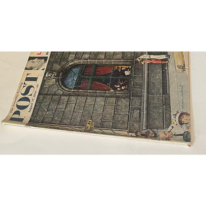 Saturday Evening Post August 27 60' Norman Rockwell Window Washer Art Linkletter