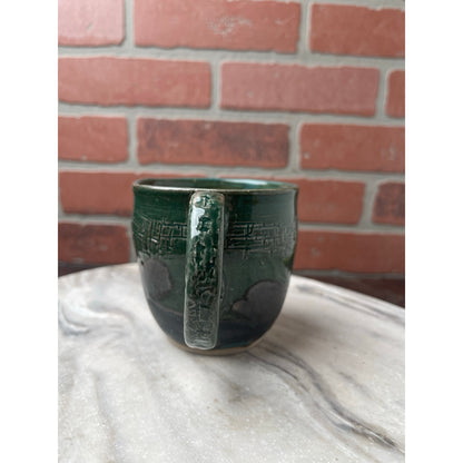 Mug, Emerald Green Studio Pottery Signed