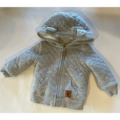 Mac & Moon Carter’s Lot 3 Baby Boy Hoodies Green Dino Quilted Moose 0-3M
