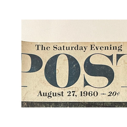 Saturday Evening Post August 27 60' Norman Rockwell Window Washer Art Linkletter