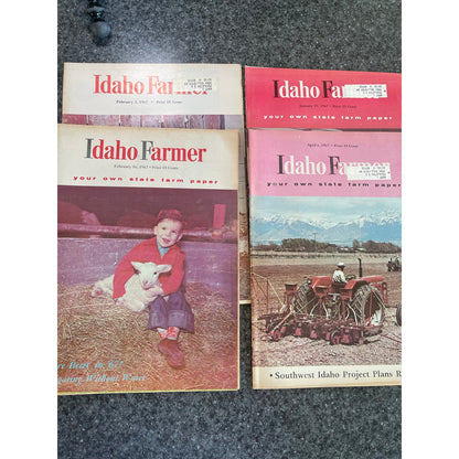 Magazines Idaho Farmer 1967 Lot of 4 Agriculture Ad Tractor History Ephemera VTG