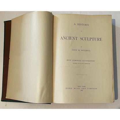 1883 1ST EDITION A History of Ancient Sculpture Lucy Mitchell Complete 6 Plates
