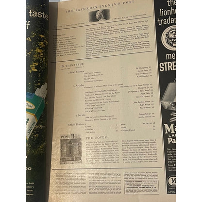Saturday Evening Post August 27 60' Norman Rockwell Window Washer Art Linkletter
