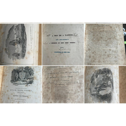 George Marshall Epistles in Verse Wood Engravings 1812 Newcastle Binding Antique